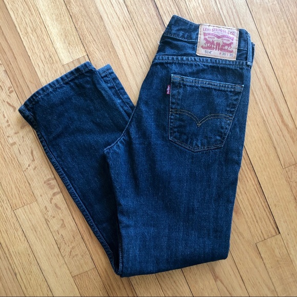 Vintage Levi’s 514 dark wash straight leg jeans - Picture 2 of 5